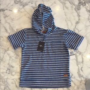 Blue Striped Kids Hoodie T-Shirt
Condition: Pristine new with tags